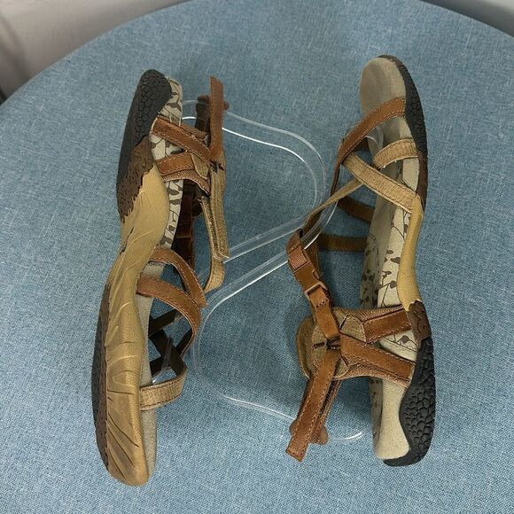 Merrell San Remo li Outdoor Brown And Tan Strappy Sandals Size 9 - Picture 5 of 7